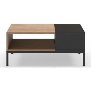 Konferenční stolek v černo-přírodní barvě 56x90 cm Cailin – Marckeric obraz