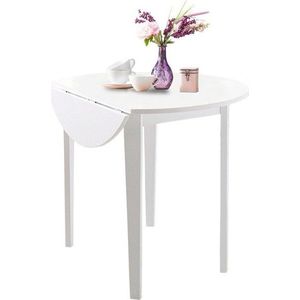 Bílý skládací jídelní stůl Støraa Trento Quer, ⌀ 92 cm obraz