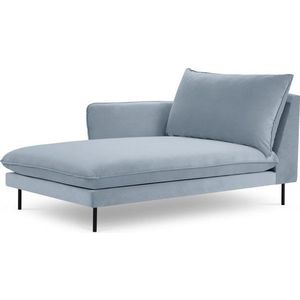 Světle modrá sametová lenoška (levý roh) Vienna – Cosmopolitan Design obraz