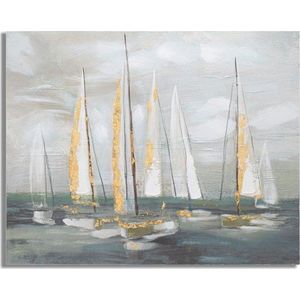 Obraz 100x80 cm Gold Boat - Mauro Ferretti obraz