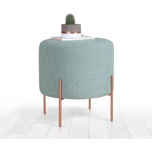 Světle modrý taburet Copper – Artie obraz