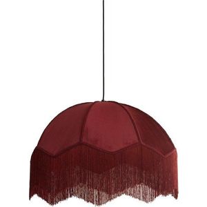 Vínové závěsné svítidlo s textilním stínidlem ø 50 cm Malacia – Light & Living obraz