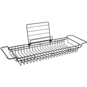 Černý kovový nastavitelný držák na vanu PT LIVING Tub, 61 - 86 cm obraz