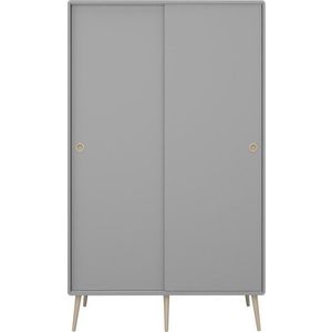Šedá šatní skříň s posuvnými dveřmi 113x190 cm Softline - Tvilum obraz