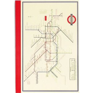 Zápisník 60 str. formát A5 Heritage Tube Map – Rex London obraz