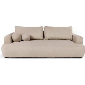 Béžová rozkládací pohovka z textilie bouclé 247 cm Quinoa – Bonami Selection obraz