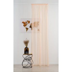 Záclona v lososové barvě 300x260 cm Voile – Mendola Fabrics obraz