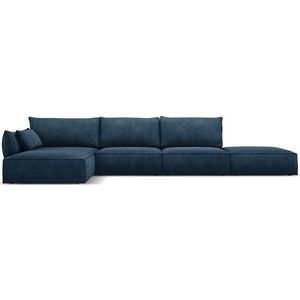 Tmavě modrá rohová pohovka (levý roh) Vanda – Mazzini Sofas obraz