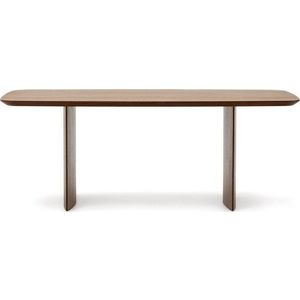Hnědý jídelní stůl v dekoru ořechu 100x200 cm Litto – Kave Home obraz
