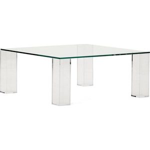 Skleněný konferenční stolek 85x85 cm Adularia – Kave Home obraz