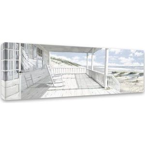 Obraz Styler Canvas Watercolor House On The Beach, 60 x 150 cm obraz