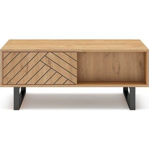 Konferenční stolek v dekoru dubu v přírodní barvě 55x110 cm Madona – Marckeric obraz