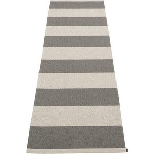 Antracitovo-krémový vnitřní a venkovní běhoun 70x225 cm Bob Charcoal Linen – Pappelina obraz