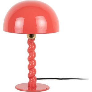 Červená stolní lampa s kovovým stínidlem (výška 39 cm) Prisa – Leitmotiv obraz