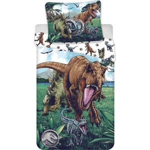 Bavlněné dětské povlečení na jednolůžko 140x200 cm Jurassic World "Trio" – Jerry Fabrics obraz