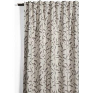 Šedo-béžový závěs s příměsí lnu 140x245 cm List – Sehlbach obraz