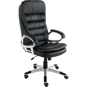 Černá kancelářská židle z imitace kůže Master – Tomasucci obraz