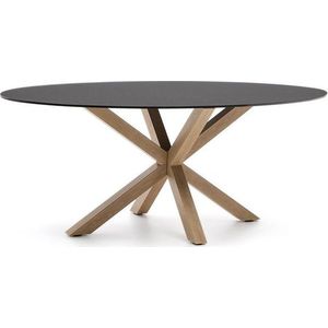 Jídelní stůl se skleněnou deskou 100x200 cm Argo – Kave Home obraz