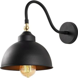 Černé kovové nástěnné svítidlo Opviq lights Fotini obraz