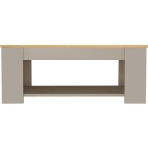 Konferenční stolek s deskou v dubovém dekoru v šedo-přírodní barvě 105x47 cm Emerald – Støraa obraz