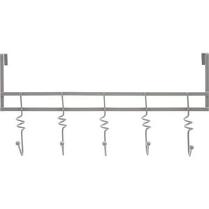 Šedý kovový věšák na dveře 46 cm Jaxen – Premier Housewares obraz