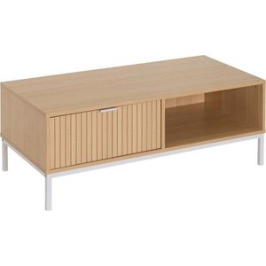 Konferenční stolek v dekoru dubu v přírodní barvě 50x110 cm Mid-Lines – Casa Selección obraz