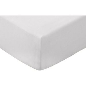 Šedé napínací prostěradlo z bavlněného perkálu 185x200 cm Cotton Percale – Bianca obraz