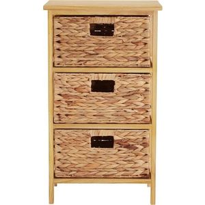 Vysoká komoda z masivu pavlovnie v přírodní barvě 41x70 cm – Premier Housewares obraz