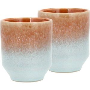 Oranžové hrnky na espresso z kameniny v sadě 2 ks 80 ml Styles – Villa Collection obraz