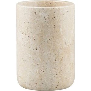 Béžový kamenný kelímek na zubní kartáčky Travertine – Mette Ditmer Denmark obraz