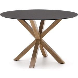 Kulatý jídelní stůl se skleněnou deskou ø 120 cm Argo – Kave Home obraz