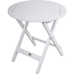 Kulatý zahradní odkládací stolek z eukalyptového dřeva ø 50 cm Mesa – Garden Pleasure obraz
