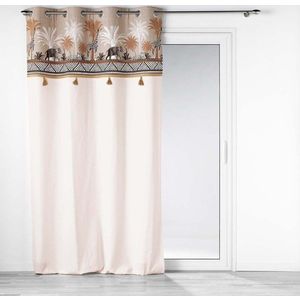 Hnědý/v přírodní barvě bavlněný závěs 140x240 cm Kenya Lodge – douceur d'intérieur obraz