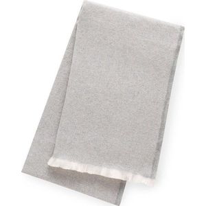 Světle šedý pléd s podílem bavlny Euromant Linen, 140 x 180 cm obraz