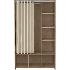 Bílo-béžová šatní skříň v dekoru dubu 105x180 cm Kit – Tvilum obraz