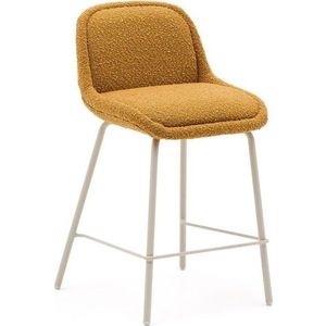 Barová židle v hořčicové barvě (výška sedáku 65 cm) Aimin – Kave Home obraz