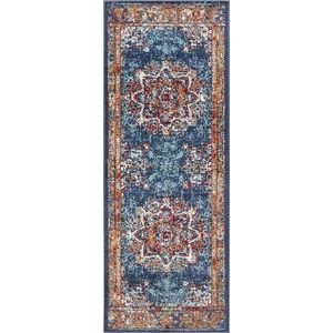 Tmavě modrý koberec běhoun 80x240 cm Orient Maderno – Hanse Home obraz