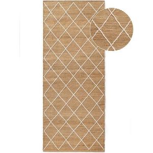 Ručně tkaný jutový běhoun v přírodní barvě 80x200 cm Kunu – Hanse Home obraz