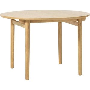 Kulatý rozkládací jídelní stůl v dekoru dubu ø 120 cm Carno – Unique Furniture obraz