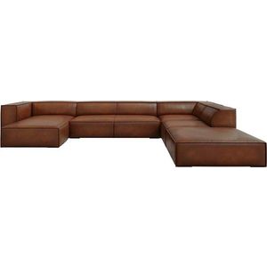 Koňakově hnědá kožená rohová pohovka (pravý roh) Madame – Windsor & Co Sofas obraz