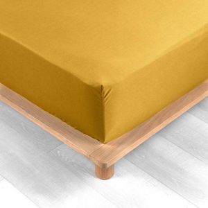 Žluté napínací prostěradlo z bavlněného perkálu 180x200 cm Percaline – douceur d'intérieur obraz