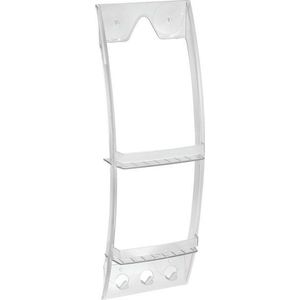 Průhledný závěsný držák do koupelny iDesign, 23 x 73 cm obraz