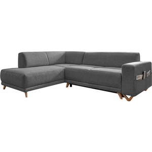 Šedá rozkládací/s úložným prostorem rohová pohovka (levý roh/do L) Classy Sophie – Miuform obraz