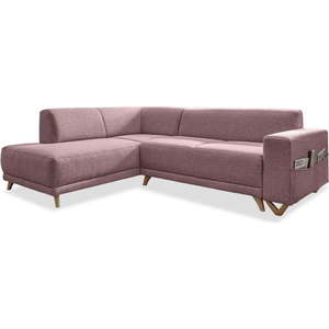 Růžová rozkládací/s úložným prostorem rohová pohovka (levý roh/do L) Classy Sophie – Miuform obraz