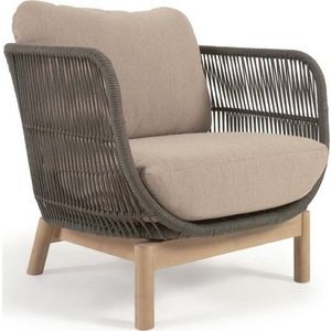 Khaki zahradní křeslo Kave Home Catalina obraz