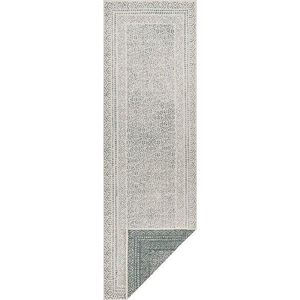 Zeleno-bílý venkovní běhoun Ragami Berlin, 80 x 250 cm obraz