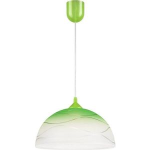 Zelené závěsné svítidlo se skleněným stínidlem ø 30 cm Sfera – LAMKUR obraz