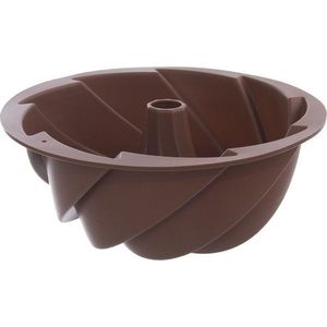 Hnědá silikonová forma na bábovku Orion Flower, ø 23, 5 cm obraz