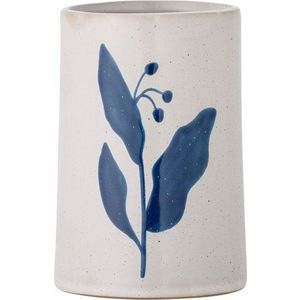 Bílo-modrý kameninový kelímek na zubní kartáčky Aurora – Bloomingville obraz