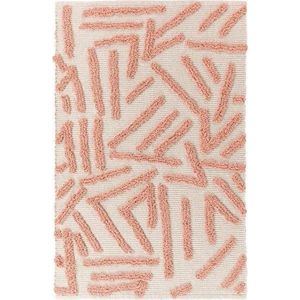 Růžovo-krémový pratelný koberec 60x90 cm Athena – douceur d'intérieur obraz